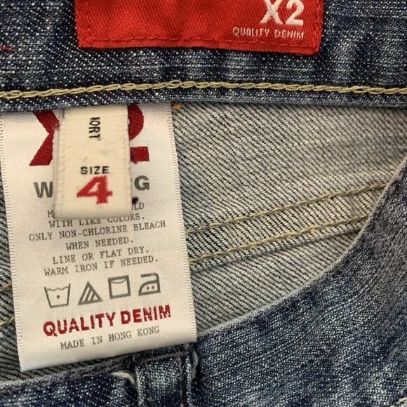Express Jeans Women's Size 4 Curvy Straight Leg Embroidered Americana 27" Inseam - Picture 5 of 8